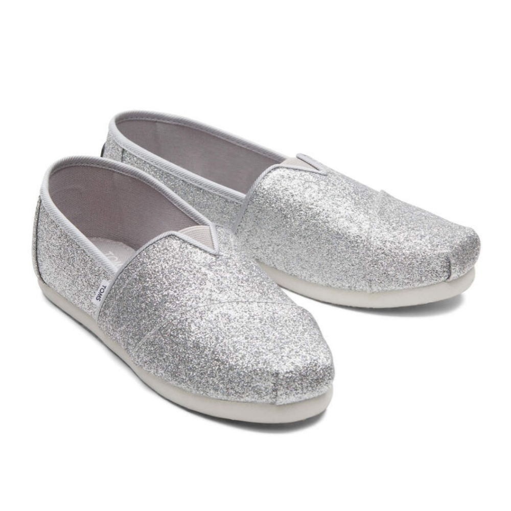 Tom's Silver Glitter Sparkle